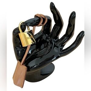 Vintage Celine Lock and Key Clochette Set Cadena Rare